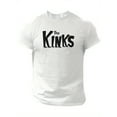 thumbnail image 1 of Men' Casual Crew Neck T-Shirt with "The Kinks" Print, Polyester Knit Fabric, Short Sleeve, Summer Top, Regular Fit, 1 of 6
