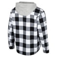 thumbnail image 3 of Men's Colosseum Black/White Iowa Hawkeyes Buffalo Plaid Full-Zip Jacket, 3 of 3