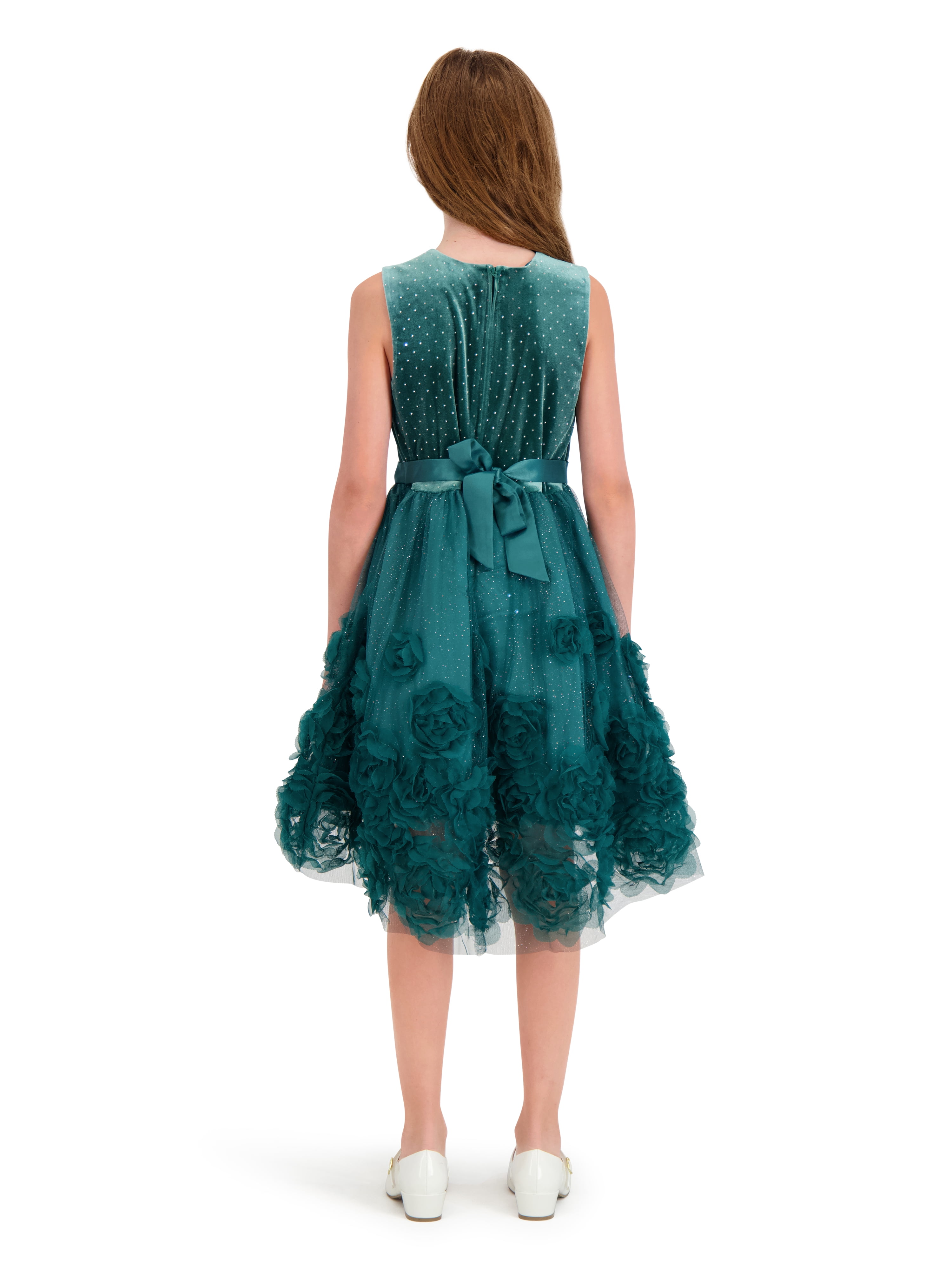 Kensie Girl Sleeveless Velvet High Low Dress, Sizes 4-16