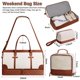 thumbnail image 2 of Bolsa de viaje ETRONIK Weekender Overnight para mujer XL Beige, 2 of 8