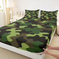 thumbnail image 3 of jejeloiu Military Camo Pattern Twin Sheet Sets,Green Camouflage Bedding For Girls Women 3 Pieces, 3 of 7