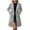 Gray winter coats, variant on Nfurl Pea Coats Jackets for Women Elegant Notch Lapel Single Breasted Long Trench Coat with Pockets Business Casual Ladies Winter Peacoats Gray L