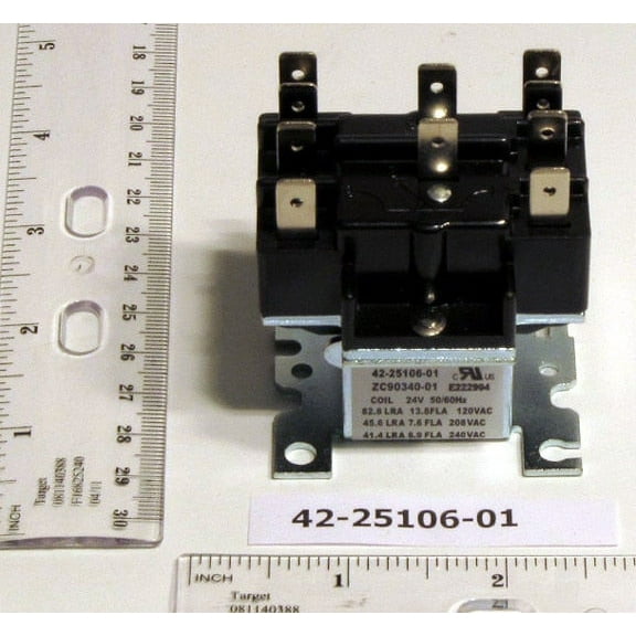 RHEEM FURNACE PARTS 42-25106-01 - Relay - Dpdt (24Vac Coil)