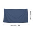 thumbnail image 3 of Girls Chiffon Beach Sarong Swimsuit Cover Up Wrap Skirt, Lightweight Sheer Navy,Size Free Size, 3 of 8