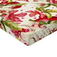 thumbnail image 4 of Ambesonne Spring Garden Fitted Sheet, Orchids Pomegranates, King Size, Dark Pink Reseda Green, 4 of 5