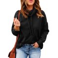 thumbnail image 4 of Blouse Décontractée pour Femmes, Blouse à Manches Longues Couleur Unie Hauts à Manches Longues Col Haut Haut Hauts de Qualité Supérieure, 4 of 5