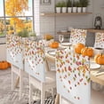 thumbnail image 2 of Autumn Maple Chair Covers Set of 6 Leaf Thanksgiving Botanical Fallen Leaves Chair Back Covers Stretch Removable Washable Slipcovers Protector for Dining Room Kitchen Party Decor, 2 of 5