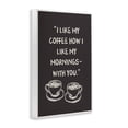 thumbnail image 3 of Stupell Industries Coffee Like Morning With You White Framed Giclee Art design by JJ Design House LLC, 24 x 16, 3 of 8