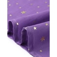 thumbnail image 5 of INSPIRE CHIC Women's Dress  Metallic Stars Smocked Waist Sheer Puff Sleeve Party Midi Dresses with Lining L Purple, 5 of 5