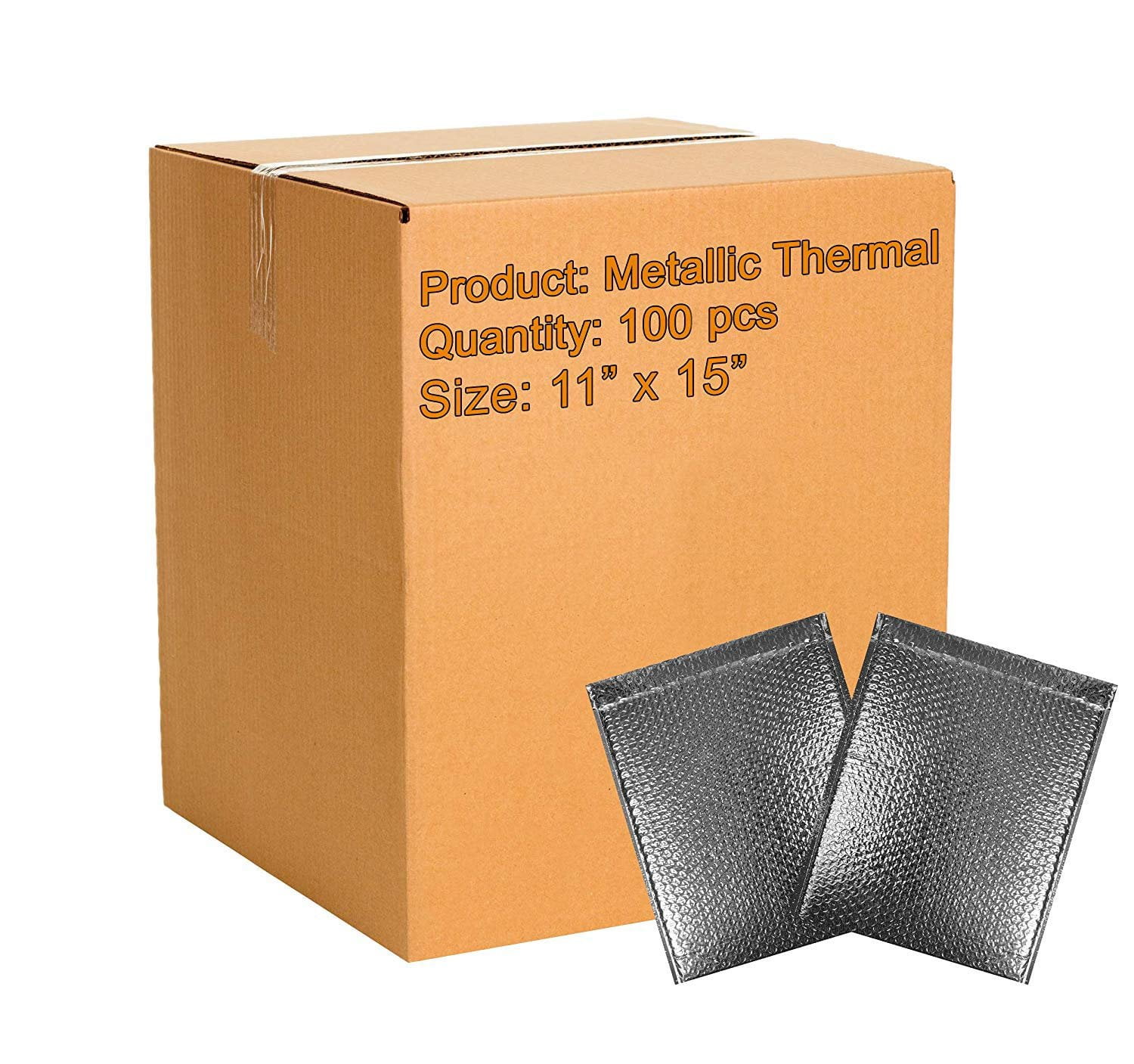 100 Pack Cool Shield Bubble Mailers 11x15Thermal Padded envelopes 11 x
