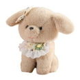 thumbnail image 1 of Perro Animal relleno figura de felpa niña muñeca regalo decoración del hogar juguete de peluche de dibujos animados realista juguete de peluche para Gris claro, 1 of 8