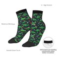 thumbnail image 6 of Fuzoiu Dino Christmas Party Print Adult Socks, Crew Moisture-wicking Socks, Unisex Cushion Crew Socks,Casual Sports Ankle Socks, 6 of 7