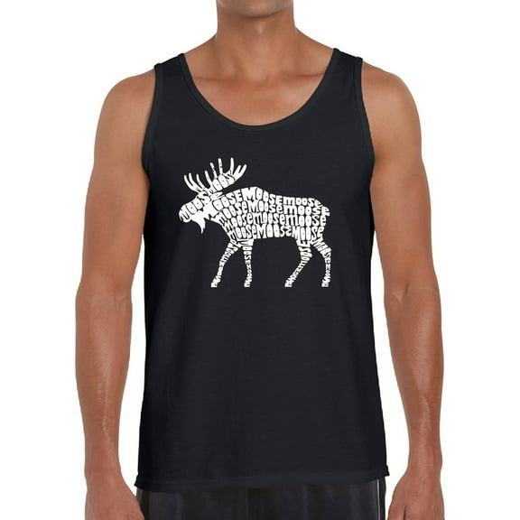 Men's Word Art Tank Top - Moose