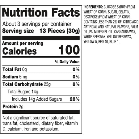 HARIBO HOLIDAY EDITION RED, WHITE, AND GREEN GOLDBEARS GUMMY CANDY MINI POUCHES, 9.5OZ BAG, 23CT