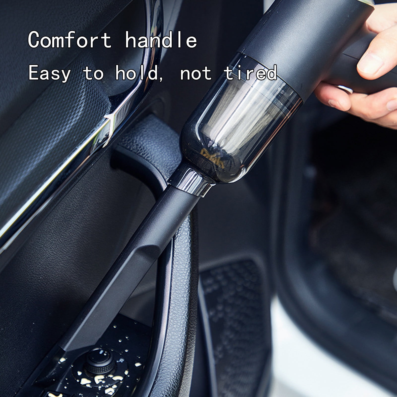 ZToonmas Car Vacuum Cleaner, 5000Pa Portable Mini Handheld Vacuum Cordless, 2000 Long-Lasting Battery, for Car Seat Cushion, Carpet, Home Use