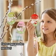thumbnail image 3 of Wosthever 3 uds colgante de de Pascua Festival estampado colgante dibujos animados encanto decoración árbol único accesorios de Kits de decoración para fiestas, 3 of 6