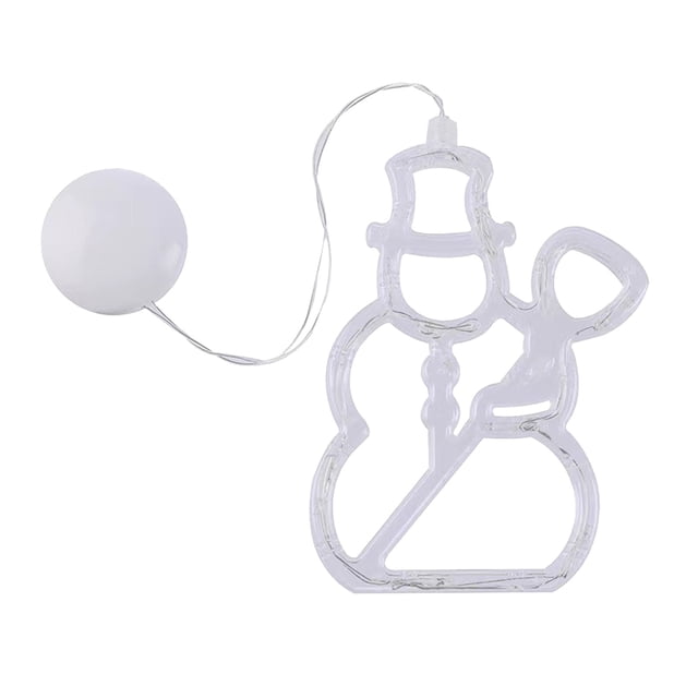 Décorations de Noël à Piles Décorations de Fenêtre de Noël avec Lumières Led Éclairées pour Arbre de Noël Cheminée Fenêtre Décoration Intérieure et Extérieure Décorations de Noël Extérieures
