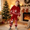 thumbnail image 2 of Krdevn Kids Christmas Hoodie and Pants Set 2 Piece Long Sleeve Hooded Sweatshirt with Jogger Pants Toddler Boys Girls Holiday Casual Outfit Clothing, 2 of 4