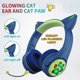 thumbnail image 3 of compatible Kids Bluetooth Headphones, CF9 Cat Ear Headphones with LED Light, Boom Mic&Built-in Mic for Calls, 85dB Volume Limited Kids Headphones Wire, 3 of 5