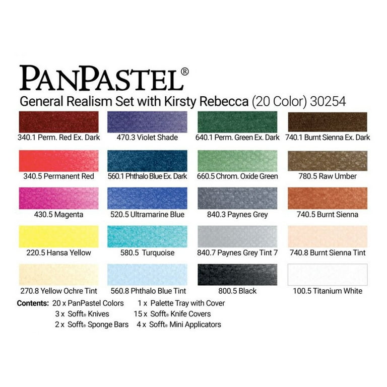 Panpastel 20 Color Kirsty Rebecca Realism Set