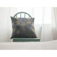 thumbnail image 5 of Amrita Sen Suede Zippered Pillow With Gold And Green on Gray CAIPL89FSDS18X18, 5 of 5