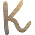 thumbnail image 1 of Wooden Letter K Craft Project, 5'' Tall Small Unfinished Wood Alphabet Letter, DIY, 1 of 3
