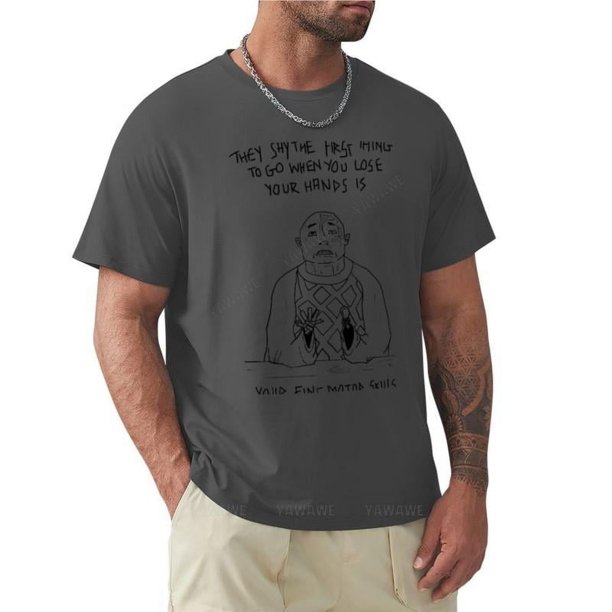 Camiseta de verano para hombre camisa divertida con cuello redondo motricidad fina (Norsemen) color blanco