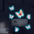 thumbnail image 4 of KOYPTL Glow in The Dark Butterfly Wall Decals for Wall Window ,Glowing Luminous Butterflies Removable Self-Adhesive Wall Stickers for Girls Baby Bedroom Nursery Living Room Decorations Indoor, 4 of 8