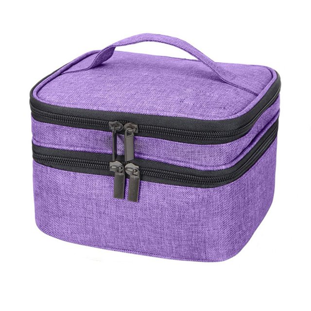 Sac de Rangement pour Vernis à Ongles Organisateur de Boîte de Rangement Portable 30 Bouteilles