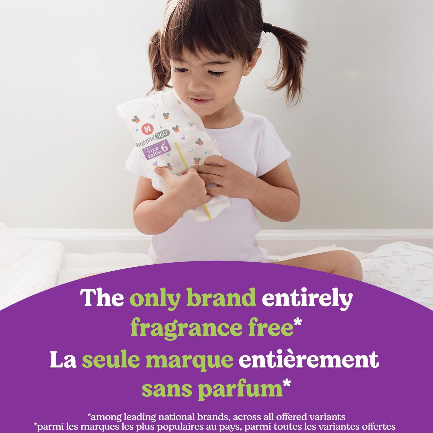 Huggies Little Movers HuggFit 360° Baby Diapers with 360° Waistband, Giga, Size 3-7, Count 76-44, HUG LM HF GIGA DPR S3-7|Count 76-44