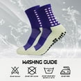 thumbnail image 5 of 4 Pairs Mens Grip Soccer Socks Non Slip Grippy Women Socks for Football Basketball Sports, 5 of 5
