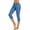 BA-Light Blue, variant on QATAINLAV Workout Capri Leggings for Women 2024 High Waisted Cutout Yoga Capris Solid Color Soft Lounge Cropped Pants Slim Fitting Gym Bottom Pants Today's Sales Green XXL
