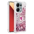 thumbnail image 2 of Funda para Xiaomi POCO M6 Pro 4G con Brillo Líquido Flotante, Purpurina, Parachoques y Anillo Giratorio Soporte, 2 of 5