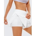 thumbnail image 4 of CRZ YOGA 2 in 1 Flowy Running Shorts for Women High Waisted Athletic Skorts, 4 of 5