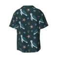 thumbnail image 2 of Xecao offers the Cute Turtle for Men's Casual Short-sleeved Shirt, a button-up collared shirt with a pocket, perfect for beach vacations and yacht travel in the Medium size., 2 of 7