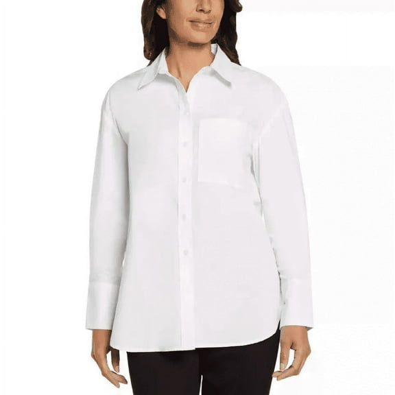 Banana Republic Women's Long Sleeve Button Down Shirt White Small