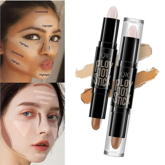 Dual-ended Highlight Contour Stick Make Up Concealer Kit For 3d Face Shaping Body Shaping Make Up