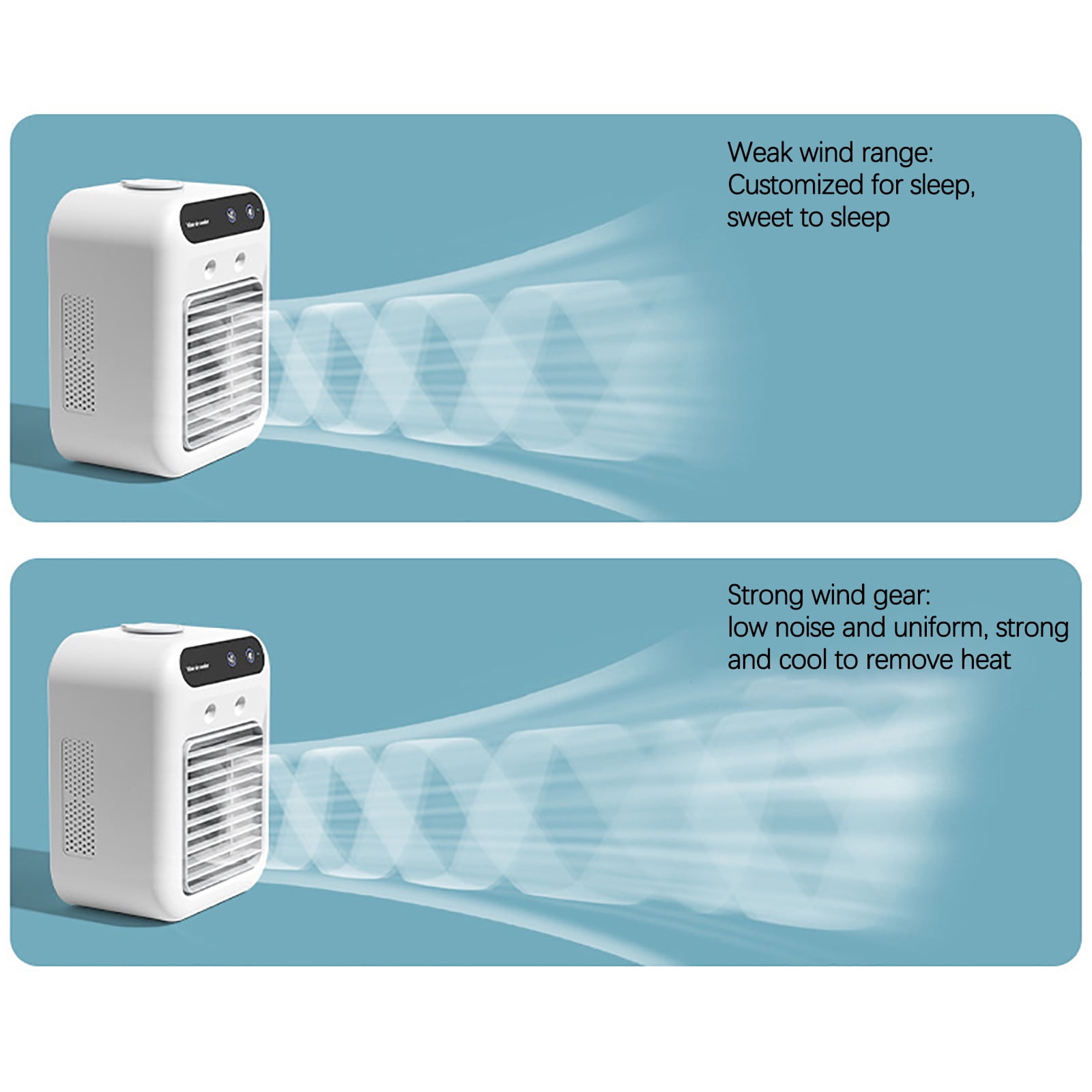 RnemiTe-amo Portable Air Conditioner, White
