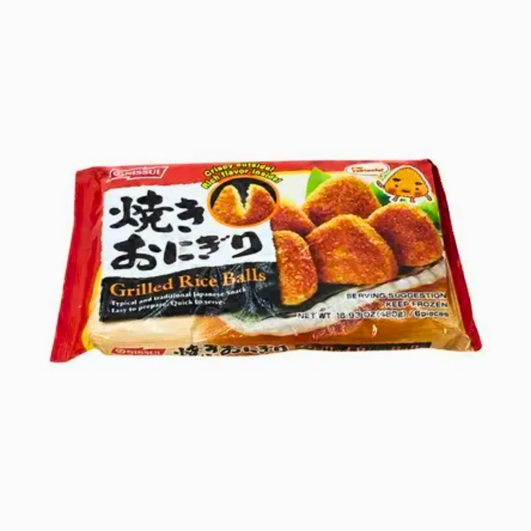 Nissui Frozen Grilled Rice Balls with Soy Sauce Flavor - Walmart.com