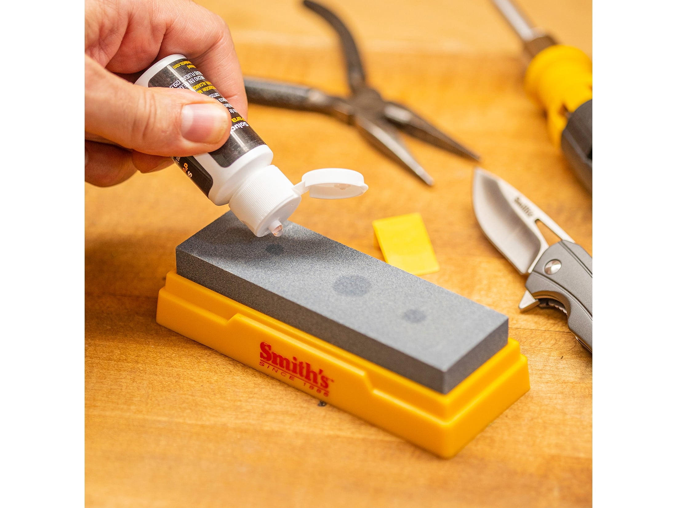 Smith's Combination Bench Stone Knife Sharpener Kit