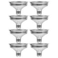 thumbnail image 4 of 8 Pcs Miniature Funnel Cooking Canning Funnels Small Silver, 4 of 8