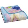 thumbnail image 2 of Disney Frozen Floral Fjord 46" x 60" Micro Raschel Throw, 1 Each, 2 of 5