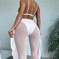 thumbnail image 3 of Bathing Suit 3Pcs/Set Swim Pool Matching Padded Charming Bra Briefs Swimwear Set with Long Pants, 3 of 5
