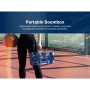 Emerson EPB-4000 Portable CD & Cassette Stereo Boombox with AM/FM Radio, Black