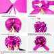 thumbnail image 3 of Lazo gigante Zonon para coche, 50 cm, con cinta impermeable de 6 m, color rosa, 3 of 7