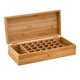 thumbnail image 2 of Caja de almacenamiento de aceites esenciales, organizador de madera con capacidad para 24 botellas, de madera de bambú 26 rejillas, 2 of 6