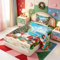 thumbnail image 2 of Manfei Western Xmas Festive Twin Sheets,Vintage Christmas Tree Bedding,3pcs,1 Flat Sheet,1 Fitted Sheet and 1 Pillowcase, 2 of 6