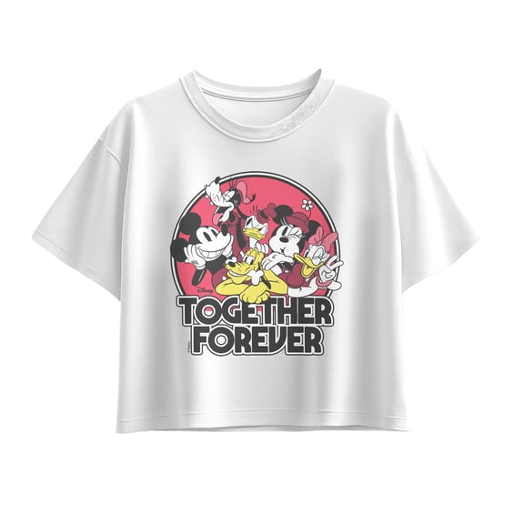 Disney - Together Forever Short Sleeve Boxy Graphic T-Shirt