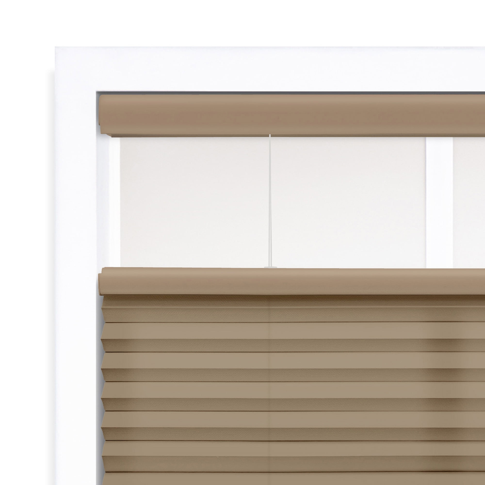 Regal Living Top Down Bottom Up Light Filtering Cordless Cellular Shade, Latte - 34.5" W x 48" L