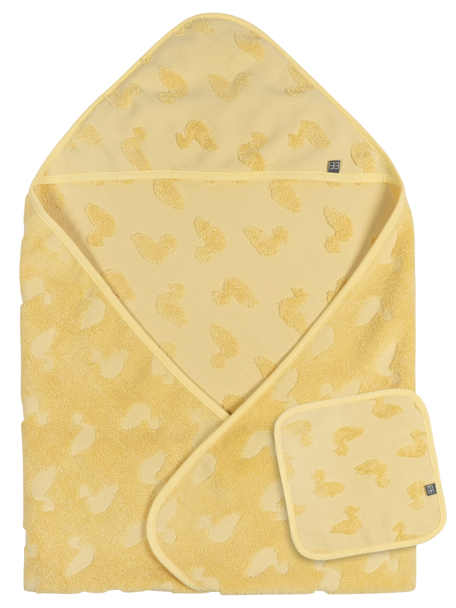 Modern Moments By Gerber Gender Neutral Hooded Towel and Washcloth Gift Set, 2-Piece, One Size